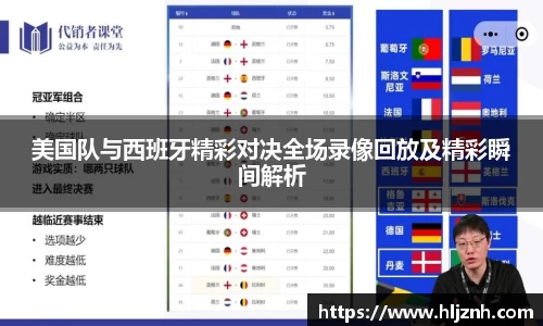 美国队与西班牙精彩对决全场录像回放及精彩瞬间解析